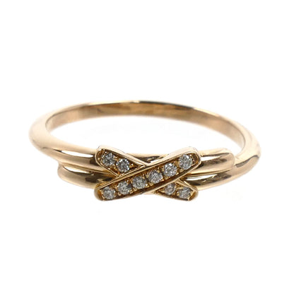 Chaumet ショーメ K18PG ピンクゴールド ジュ ドゥ リアン リング・指輪 082218 ダイヤモンド 8号 48 1.9g レディース【中古】【美品】
