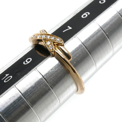 Chaumet ショーメ K18PG ピンクゴールド ジュ ドゥ リアン リング・指輪 082218 ダイヤモンド 8号 48 1.9g レディース【中古】【美品】