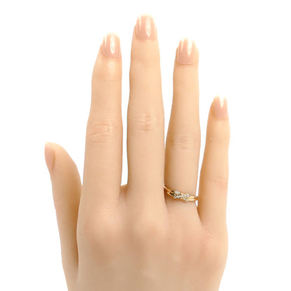 Chaumet ショーメ K18PG ピンクゴールド ジュ ドゥ リアン リング・指輪 082218 ダイヤモンド 8号 48 1.9g レディース【中古】【美品】