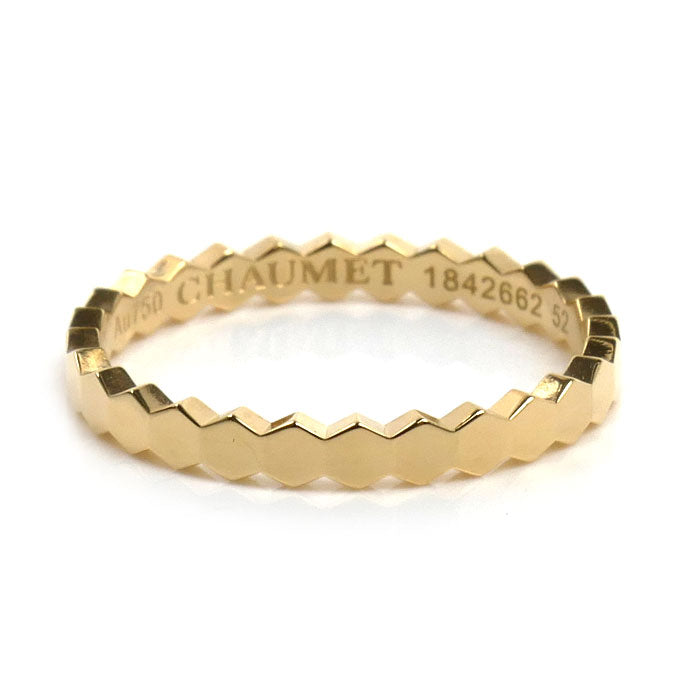 Chaumet ショーメ K18YG イエローゴールド ビー ドゥ ショーメ リング・指輪 081885 12号 52 1.9g レディース【中古】【美品】