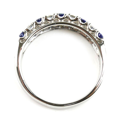 TASAKI タサキ Pt900プラチナ リング・指輪 ダイヤモンド0.47ct サファイア 14号 6.5g レディース【中古】【美品】