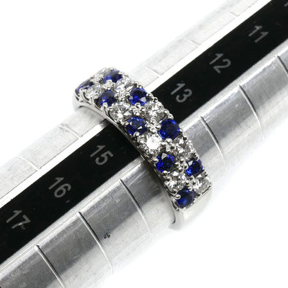 TASAKI タサキ Pt900プラチナ リング・指輪 ダイヤモンド0.47ct サファイア 14号 6.5g レディース【中古】【美品】