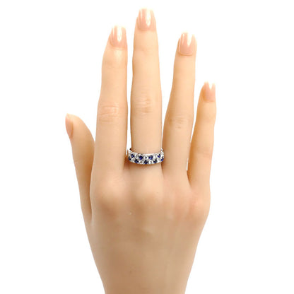 TASAKI タサキ Pt900プラチナ リング・指輪 ダイヤモンド0.47ct サファイア 14号 6.5g レディース【中古】【美品】