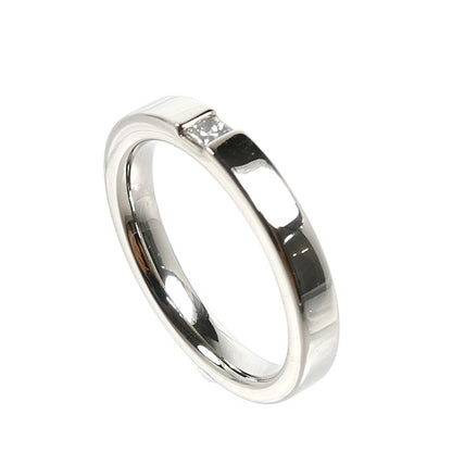 HARRY WINSTON ハリーウィンストン Pt950プラチナ プリンセスカット バンドリング リング・指輪 WBDPPCBZS10 ダイヤモンド 14号 8.1g レディース【中古】【美品】