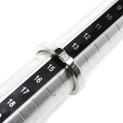 HARRY WINSTON ハリーウィンストン Pt950プラチナ プリンセスカット バンドリング リング・指輪 WBDPPCBZS10 ダイヤモンド 14号 8.1g レディース【中古】【美品】