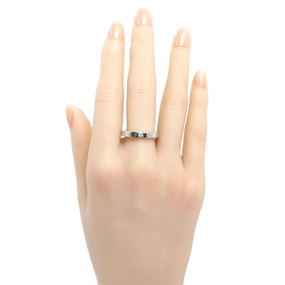 HARRY WINSTON ハリーウィンストン Pt950プラチナ プリンセスカット バンドリング リング・指輪 WBDPPCBZS10 ダイヤモンド 14号 8.1g レディース【中古】【美品】