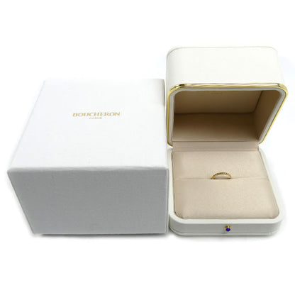 Boucheron ブシュロン K18YG イエローゴールド キャトル クルドパリ スモール リング・指輪 JAL01165 9号 49 1.9g レディース【中古】【美品】