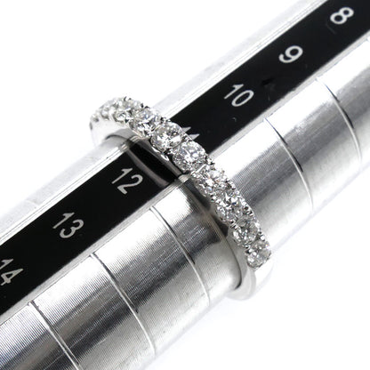 K18WG ホワイトゴールド ハーフエタニティ リング・指輪 ダイヤモンド0.60ct 11号 2.8g レディース【中古】【美品】