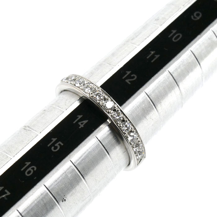 canal4℃ カナルヨンドシー Pt900プラチナ ハーフエタニティ リング・指輪 ダイヤモンド 13号 4.1g レディース【中古】【美品】