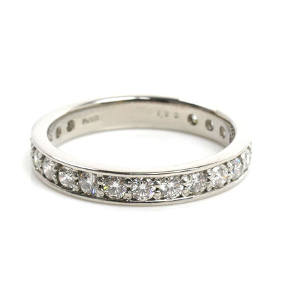 Pt900プラチナ フルエタニティ リング・指輪 ダイヤモンド1.00ct 13号 4.5g レディース【中古】