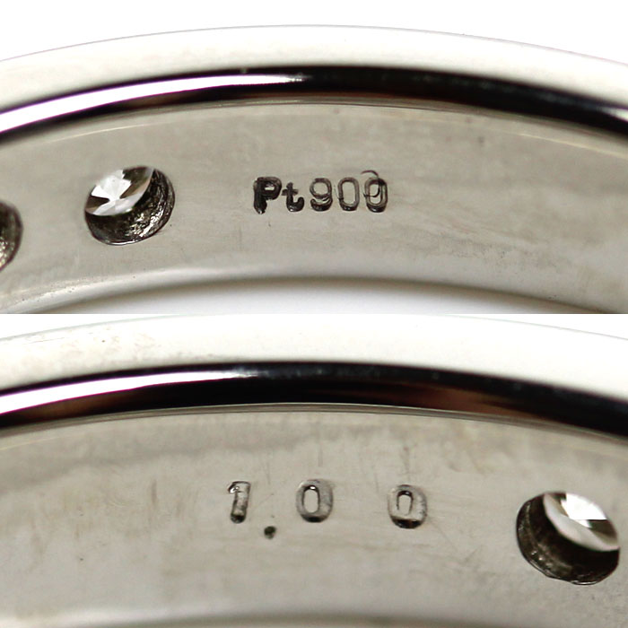 Pt900プラチナ フルエタニティ リング・指輪 ダイヤモンド1.00ct 13号 4.5g レディース【中古】