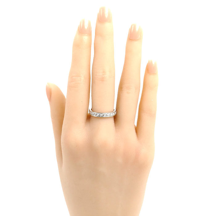Pt900プラチナ フルエタニティ リング・指輪 ダイヤモンド1.00ct 13号 4.5g レディース【中古】