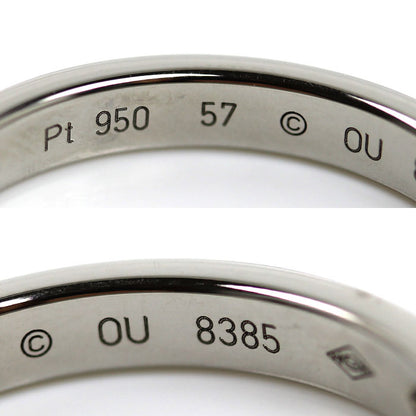 CARTIER カルティエ Pt950プラチナ C ドゥ カルティエ 1Pダイヤ リング・指輪 B4051357 ダイヤモンド 17号 57 5.3g メンズ【中古】【美品】