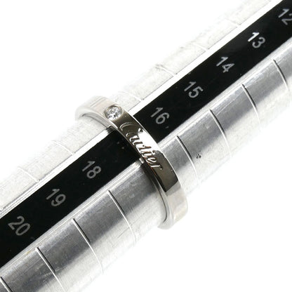 CARTIER カルティエ Pt950プラチナ C ドゥ カルティエ 1Pダイヤ リング・指輪 B4051357 ダイヤモンド 17号 57 5.3g メンズ【中古】【美品】