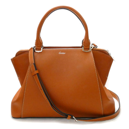 CARTIER カルティエ C ドゥ カルティエ SM 2Wayショルダーバッグ ブラウン L1001948 レディース【中古】