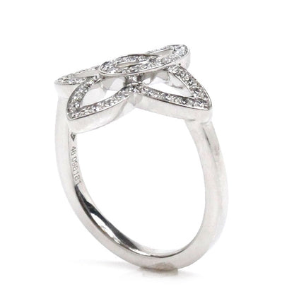 LOUIS VUITTON ルイ・ヴィトン K18WG ホワイトゴールド アルダント フルール サーンプル リング・指輪 ダイヤモンド 8号 48 4g レディース【中古】【美品】