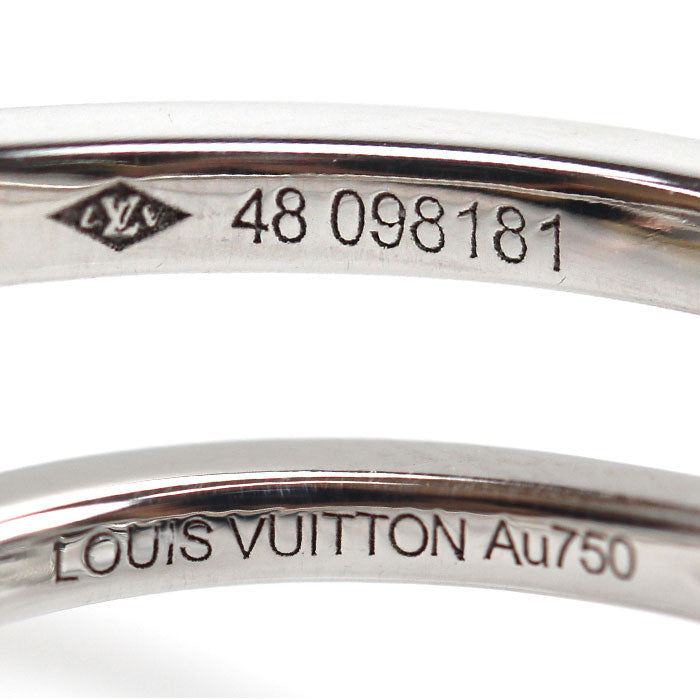 LOUIS VUITTON ルイ・ヴィトン K18WG ホワイトゴールド アルダント フルール サーンプル リング・指輪 ダイヤモンド 8号 48 4g レディース【中古】【美品】