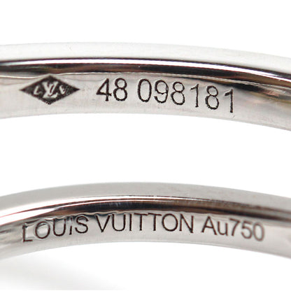 LOUIS VUITTON ルイ・ヴィトン K18WG ホワイトゴールド アルダント フルール サーンプル リング・指輪 ダイヤモンド 8号 48 4g レディース【中古】【美品】