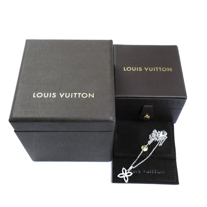 LOUIS VUITTON ルイ・ヴィトン K18WG ホワイトゴールド パンダンティフ クラッカント ネックレス Q93158 ダイヤモンド 4.9g 42cm レディース【中古】【美品】