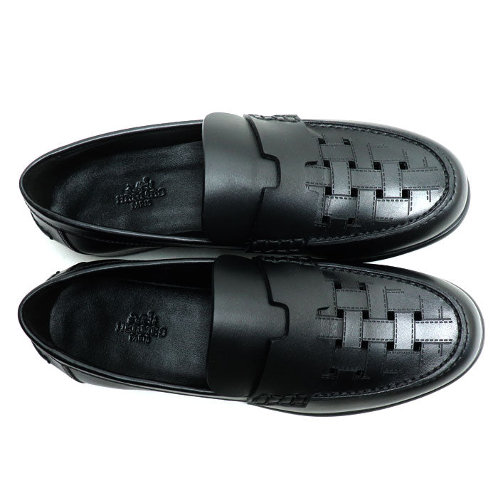 HERMES エルメス ケネディ ローファー ブラック 36 レディース【中古】【極美品】