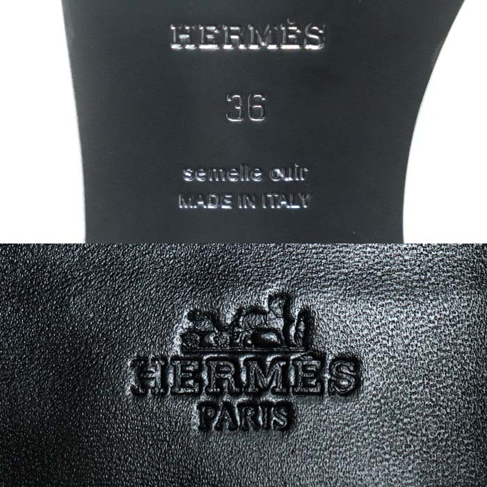 HERMES エルメス ケネディ ローファー ブラック 36 レディース【中古】【極美品】
