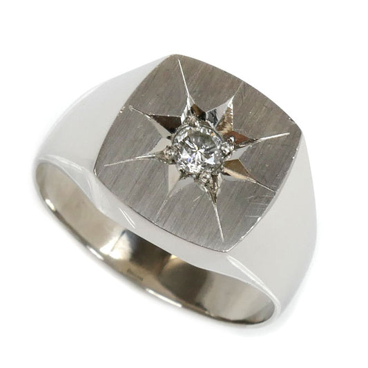 Pt900プラチナ リング・指輪 ダイヤモンド0.201ct 20号 14.5g メンズ【中古】