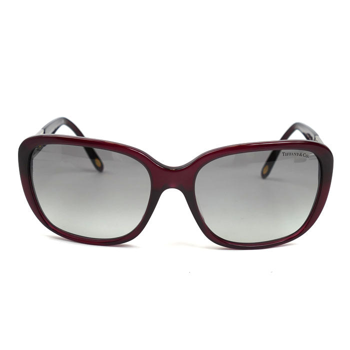 TIFFANY&Co. ティファニー サングラス ワインレッド グレーグラデーション TF4120BF 8003/3C レディース 57□17 140 2N【中古】
