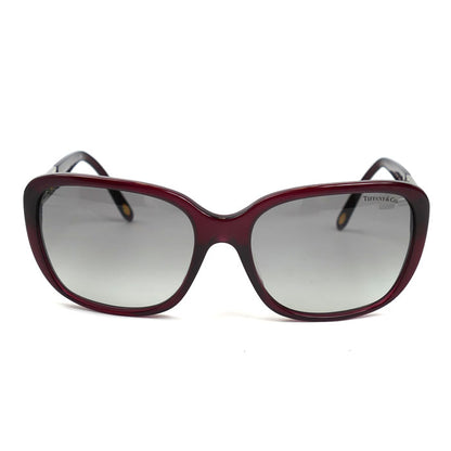 TIFFANY&Co. ティファニー サングラス ワインレッド グレーグラデーション TF4120BF 8003/3C レディース 57□17 140 2N【中古】