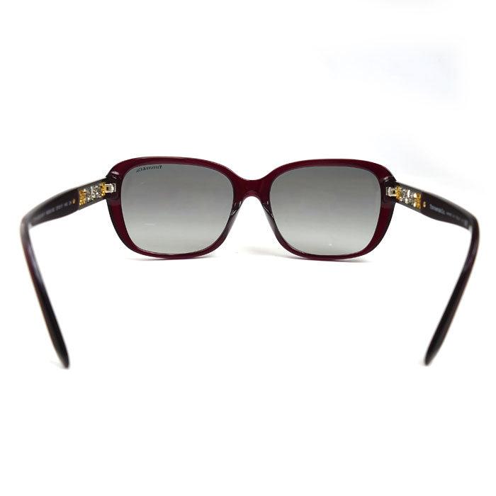 TIFFANY&Co. ティファニー サングラス ワインレッド グレーグラデーション TF4120BF 8003/3C レディース 57□17 140 2N【中古】