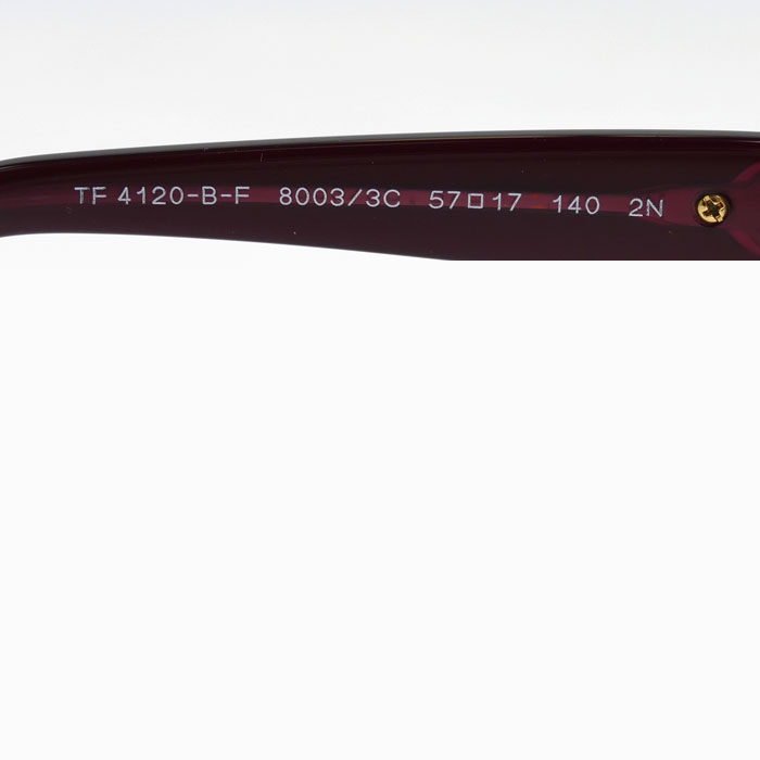 TIFFANY&Co. ティファニー サングラス ワインレッド グレーグラデーション TF4120BF 8003/3C レディース 57□17 140 2N【中古】