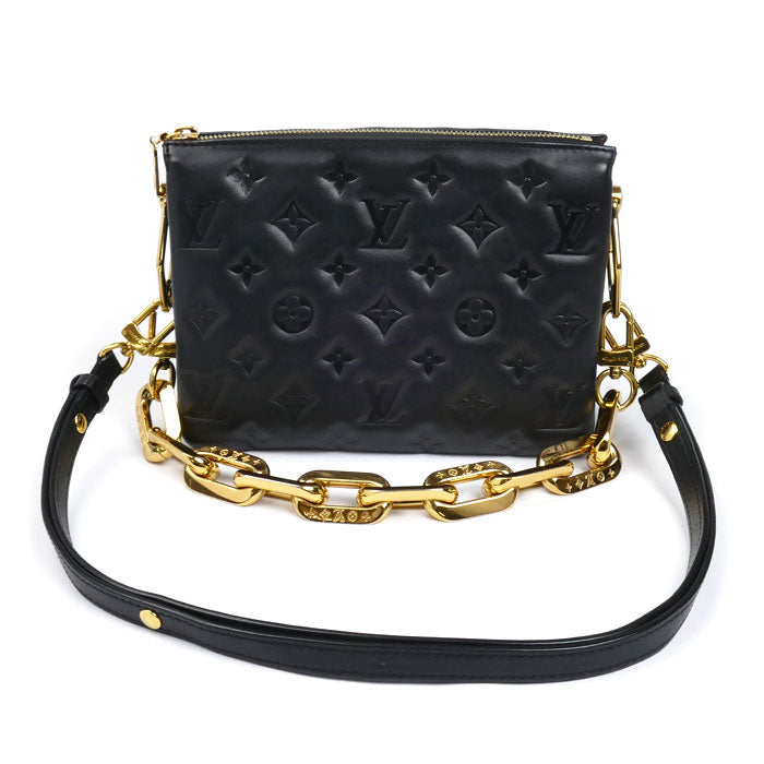 LOUIS VUITTON ルイ・ヴィトン クッサンBB 2Wayショルダーバッグ ブラック M21259 ICチップ レディース【中古】