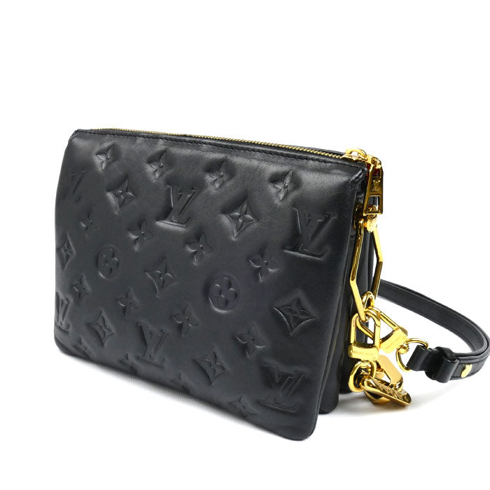 LOUIS VUITTON ルイ・ヴィトン クッサンBB 2Wayショルダーバッグ ブラック M21259 ICチップ レディース【中古】