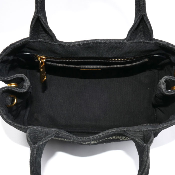 PRADA プラダ カナパ ミニ 2Wayショルダーバッグ ブラック 1BG439 レディース【中古】
