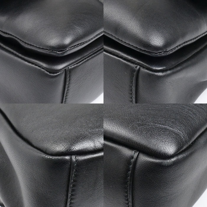 Salvatore Ferragamo サルヴァトーレフェラガモ ヴァラ リボン キルティング チェーン ショルダーバッグ ブラック レディース【中古】【美品】