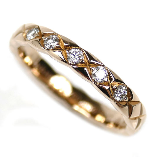 CHANEL シャネル K18PG ピンクゴールド ココクラッシュ 5P ダイヤ リング・指輪 J11653 ダイヤモンド 7号 47 2.6g レディース【中古】【美品】