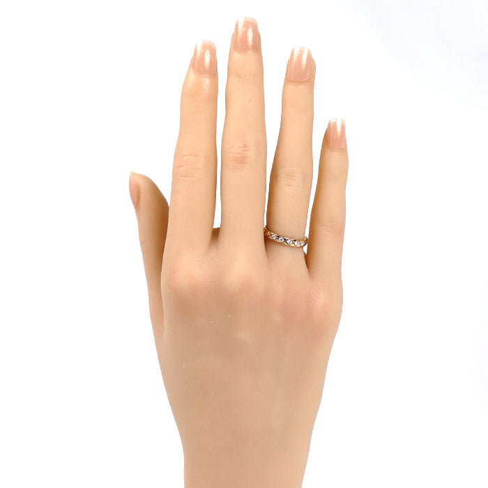 CHANEL シャネル K18PG ピンクゴールド ココクラッシュ 5P ダイヤ リング・指輪 J11653 ダイヤモンド 7号 47 2.6g レディース【中古】【美品】