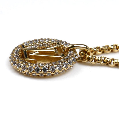 LOUIS VUITTON ルイ・ヴィトン メタル ストラス コリエ ルイーズ バイ ナイト ネックレス M00759 DP2282 40～46cm レディース【中古】