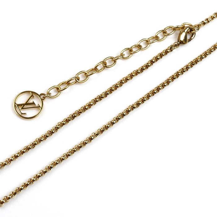 LOUIS VUITTON ルイ・ヴィトン メタル ストラス コリエ ルイーズ バイ ナイト ネックレス M00759 DP2282 40～46cm レディース【中古】