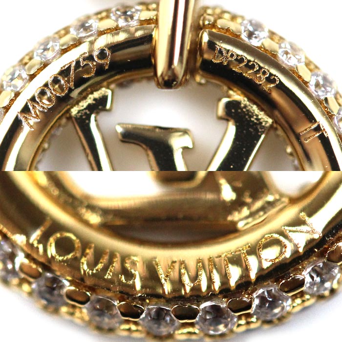 LOUIS VUITTON ルイ・ヴィトン メタル ストラス コリエ ルイーズ バイ ナイト ネックレス M00759 DP2282 40～46cm レディース【中古】