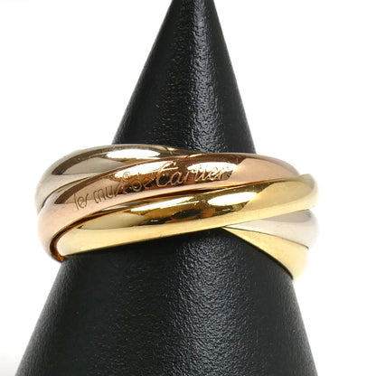 CARTIER カルティエ K18YG/PG/WG les must de Cartier 5連 トリニティ リング・指輪 14号 54 8.6g レディース【中古】