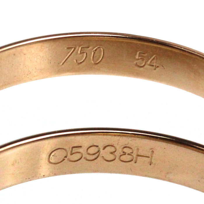 CARTIER カルティエ K18YG/PG/WG les must de Cartier 5連 トリニティ リング・指輪 14号 54 8.6g レディース【中古】