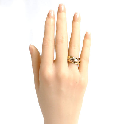 CARTIER カルティエ K18YG/PG/WG les must de Cartier 5連 トリニティ リング・指輪 14号 54 8.6g レディース【中古】