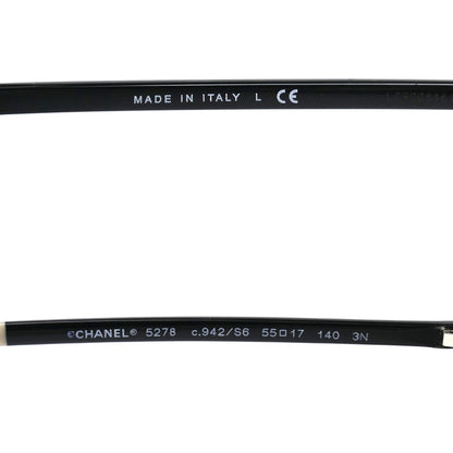 CHANEL シャネル サングラス ブラック ベージュ CH5278 ｃ942/S6 55□17 140 レディース【中古】