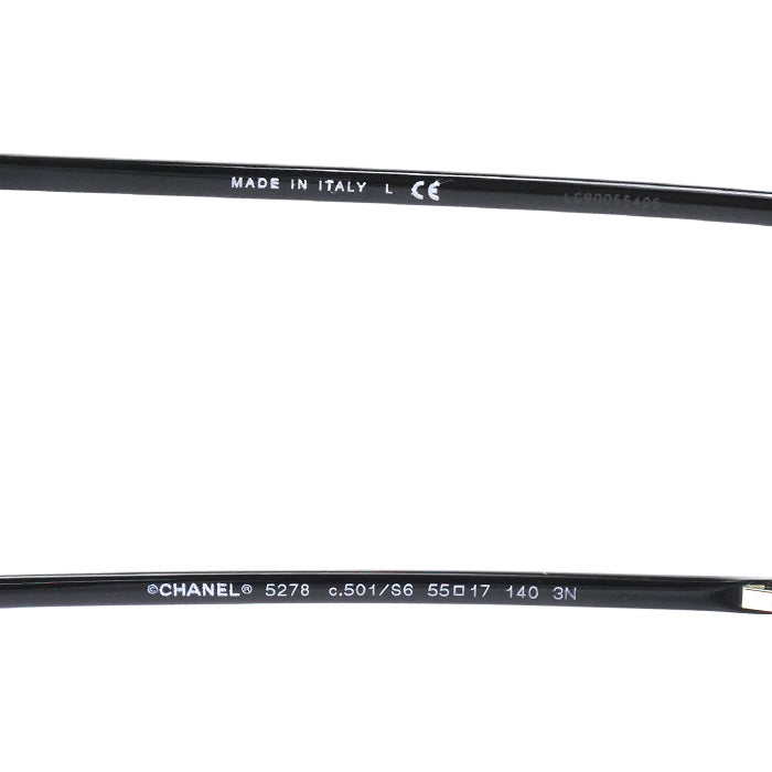 CHANEL シャネル サングラス ブラック CH5278 ｃ501/S6 55□17 140 レディース【中古】