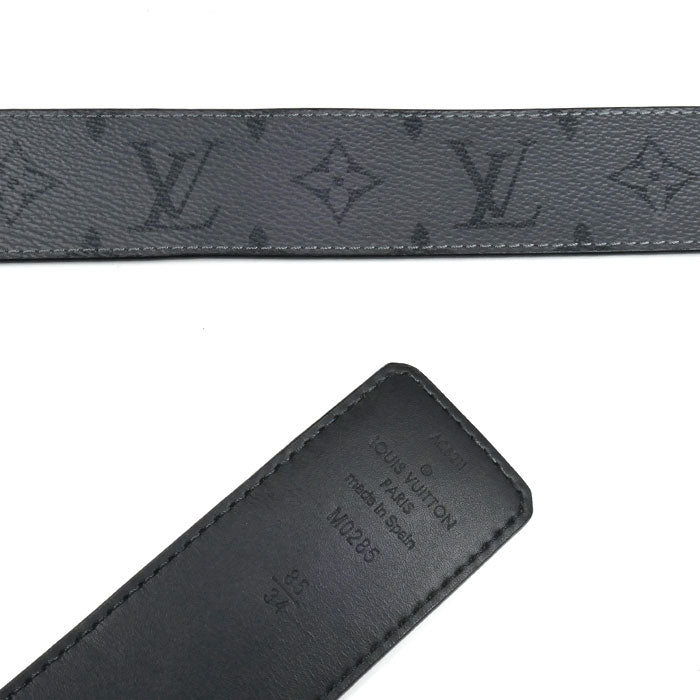 LOUIS VUITTON ルイ・ヴィトン LV イニシャル 40MM リバーシブル ベルト モノグラムエクリプス グレー M0285V AC5211 メンズ【中古】