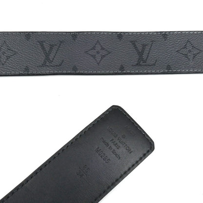 LOUIS VUITTON ルイ・ヴィトン LV イニシャル 40MM リバーシブル ベルト モノグラムエクリプス グレー M0285V AC5211 メンズ【中古】
