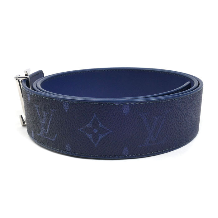 LOUIS VUITTON ルイ・ヴィトン LV イニシャル 40MM リバーシブル ベルト モノグラムグラデーション ネイビー M8707T LN2294 メンズ【中古】【極美品】
