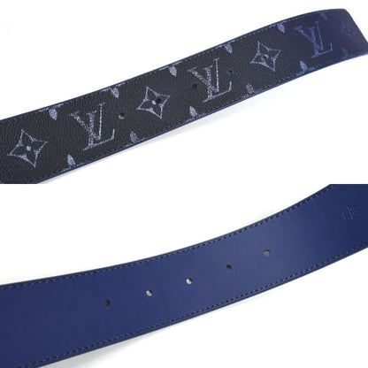 LOUIS VUITTON ルイ・ヴィトン LV イニシャル 40MM リバーシブル ベルト モノグラムグラデーション ネイビー M8707T LN2294 メンズ【中古】【極美品】
