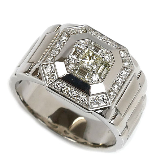 Pt950プラチナ リング・指輪 ダイヤモンド0.71ct 22号 16.7g メンズ【中古】