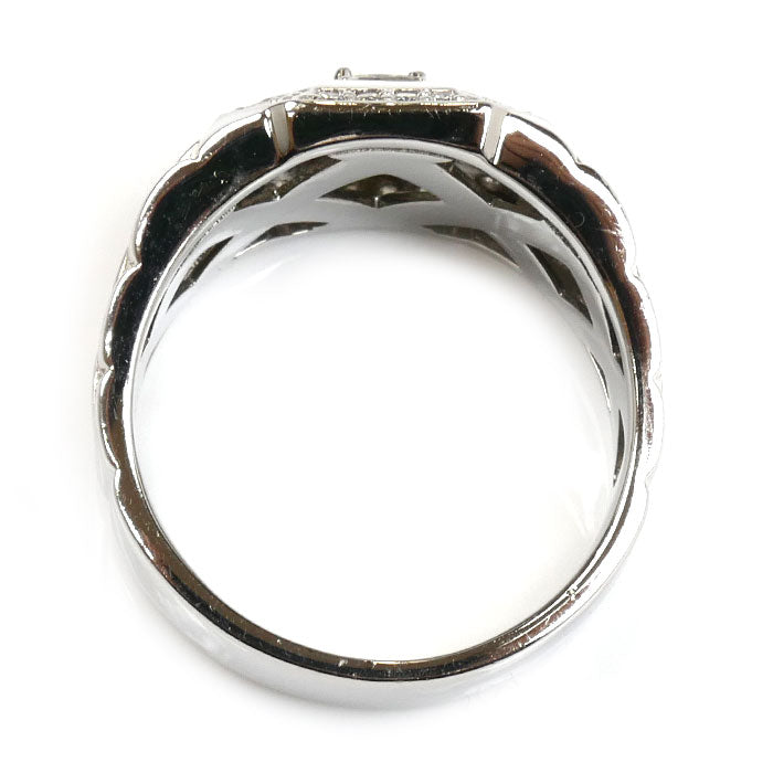 Pt950プラチナ リング・指輪 ダイヤモンド0.71ct 22号 16.7g メンズ【中古】